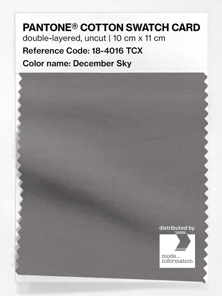 Product image 1 of the product “PANTONE® COTTON SWATCH CARD 18-4016 TCX December Sky ”
