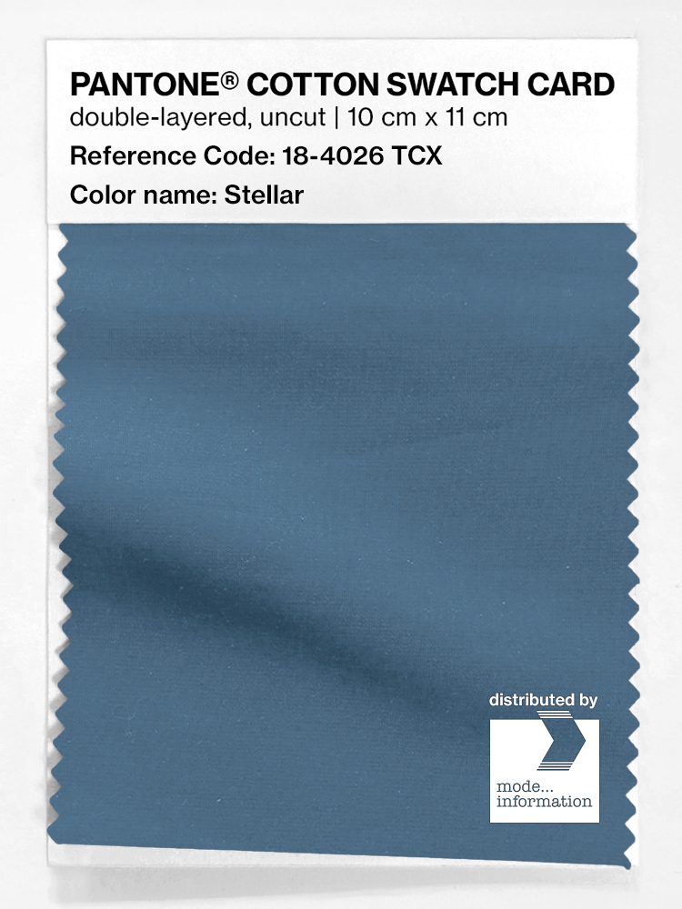 Product image 1 of the product “PANTONE® COTTON SWATCH CARD 18-4026 TCX Stellar ”