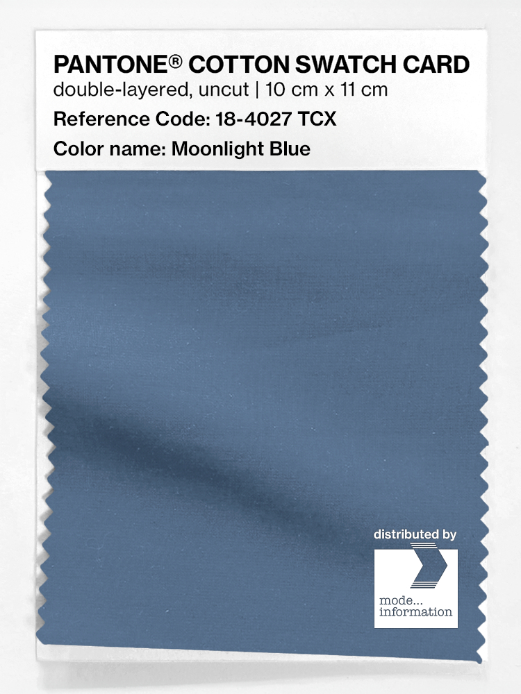 Product image 1 of the product “PANTONE® COTTON SWATCH CARD 18-4027 TCX Moonlight Blue ”