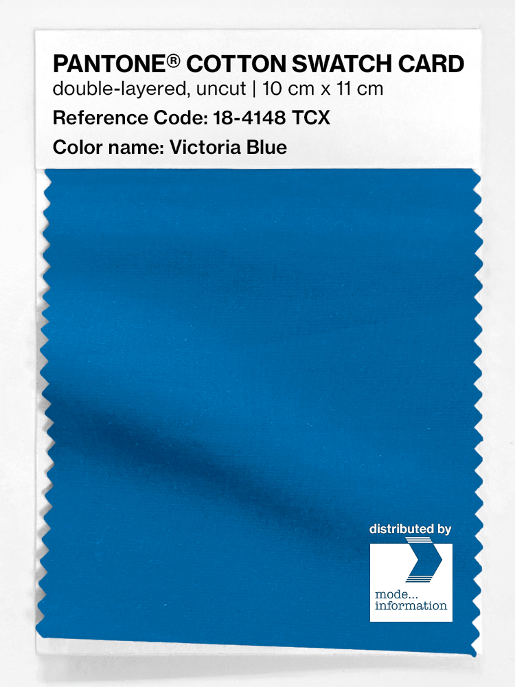 Artikelbild 1 des Artikels “PANTONE® COTTON SWATCH CARD 18-4148 TCX Victoria Blue “