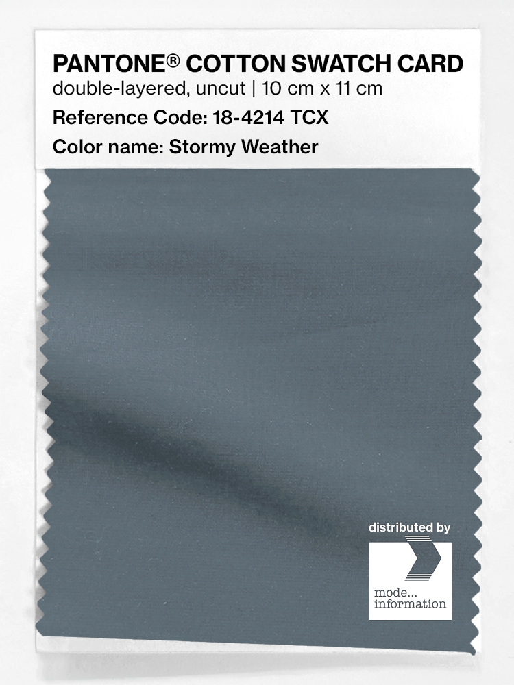 Artikelbild 1 des Artikels “PANTONE® COTTON SWATCH CARD 18-4214 TCX Stormy Weather “