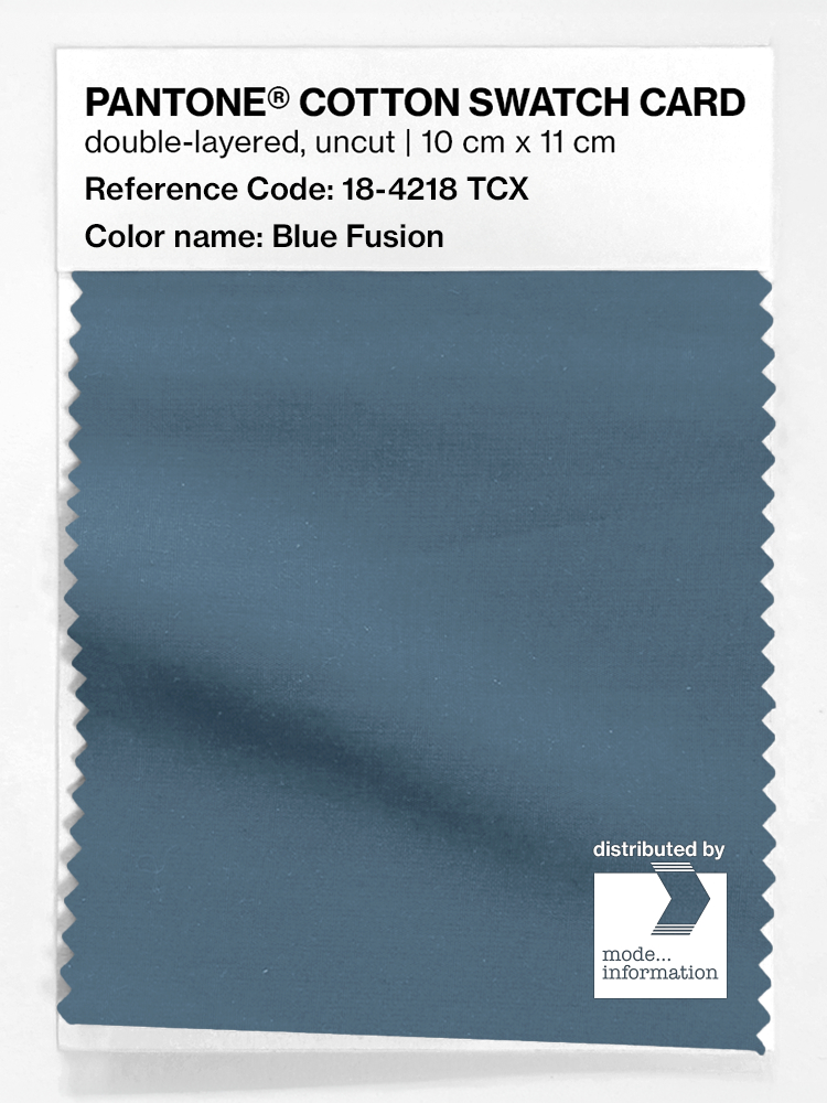 Artikelbild 1 des Artikels “PANTONE® COTTON SWATCH CARD 18-4218 TCX Blue Fusion “