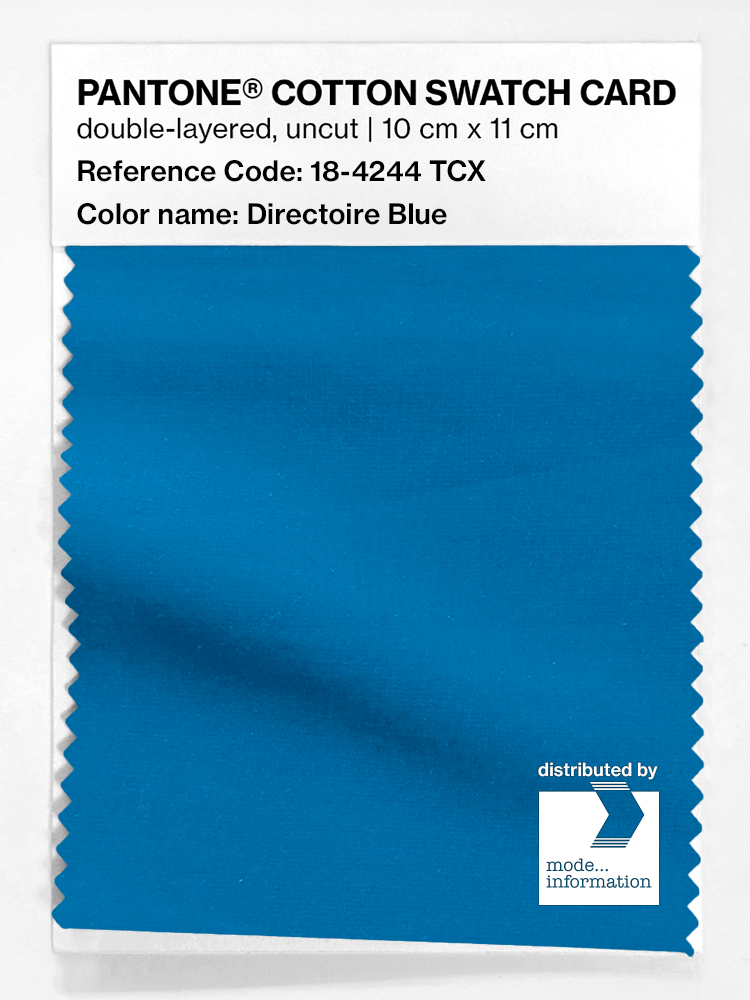 Artikelbild 1 des Artikels “PANTONE® COTTON SWATCH CARD 18-4244 TCX Directoire Blue “