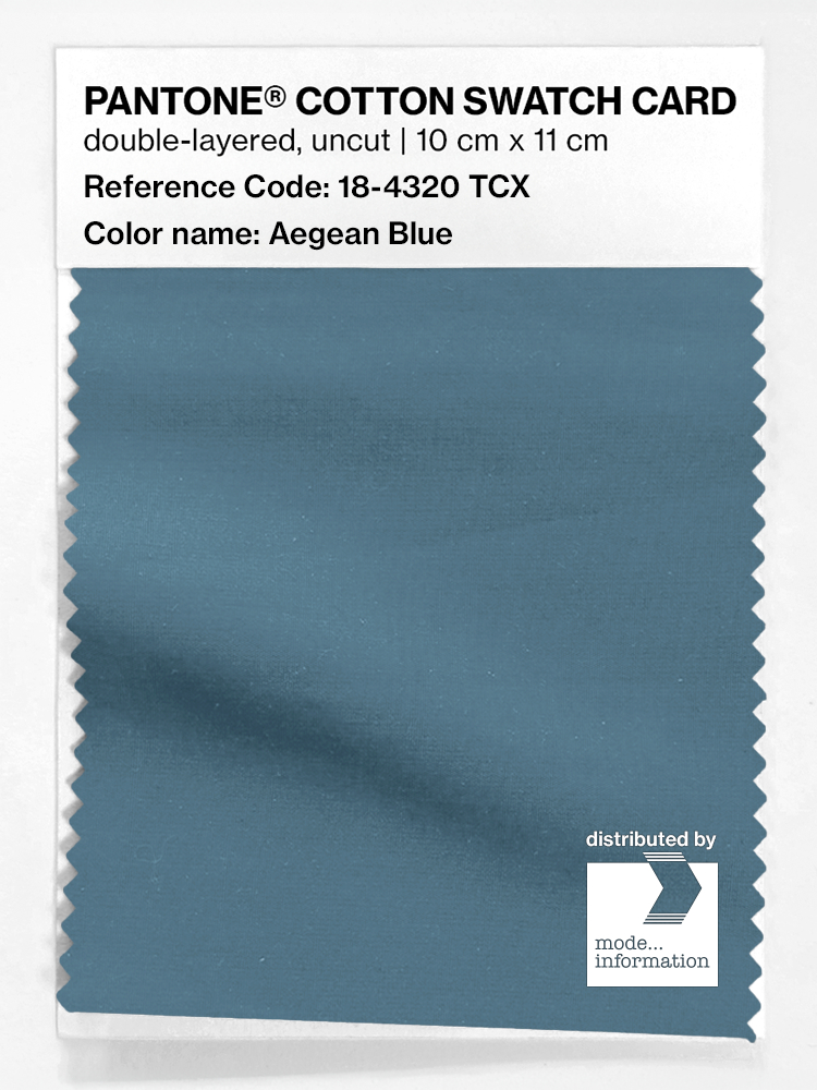 Artikelbild 1 des Artikels “PANTONE® COTTON SWATCH CARD 18-4320 TCX Aegean Blue “