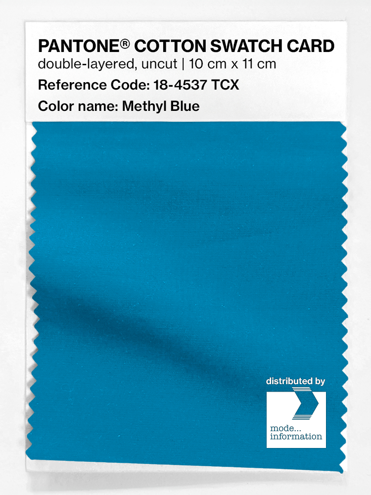 Artikelbild 1 des Artikels “PANTONE® COTTON SWATCH CARD 18-4537 TCX Methyl Blue “