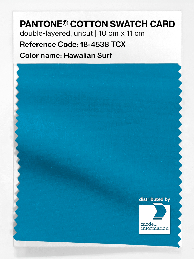 Artikelbild 1 des Artikels “PANTONE® COTTON SWATCH CARD 18-4538 TCX Hawaiian Surf “
