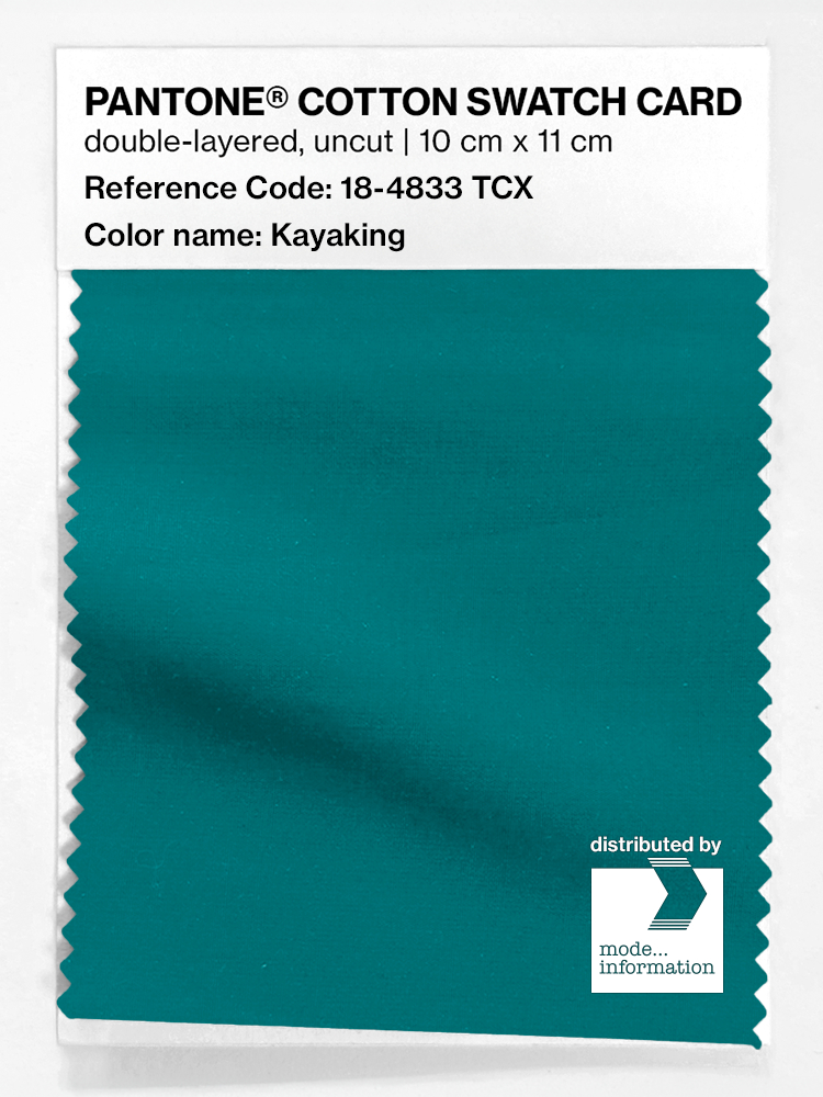 Artikelbild 1 des Artikels “PANTONE® COTTON SWATCH CARD 18-4833 TCX Kayaking “