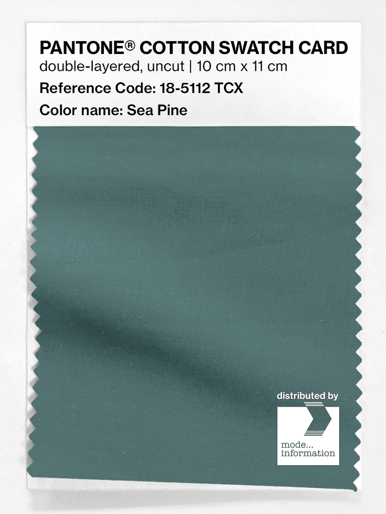 Product image 1 of the product “PANTONE® COTTON SWATCH CARD 18-5112 TCX Sea Pine ”