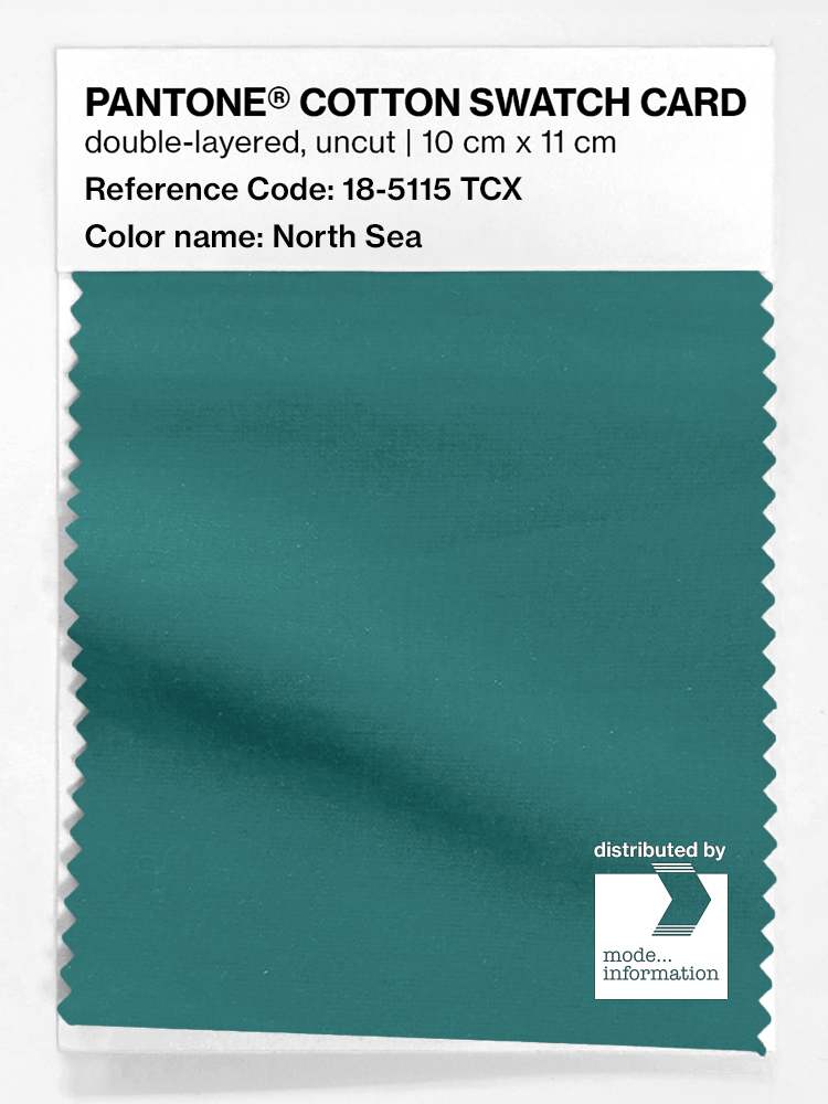 Artikelbild 1 des Artikels “PANTONE® COTTON SWATCH CARD 18-5115 TCX North Sea “