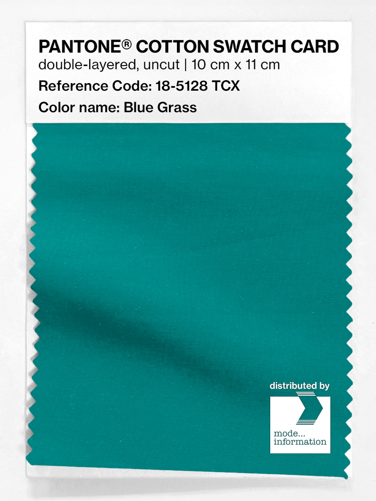 Artikelbild 1 des Artikels “PANTONE® COTTON SWATCH CARD 18-5128 TCX Blue Grass “