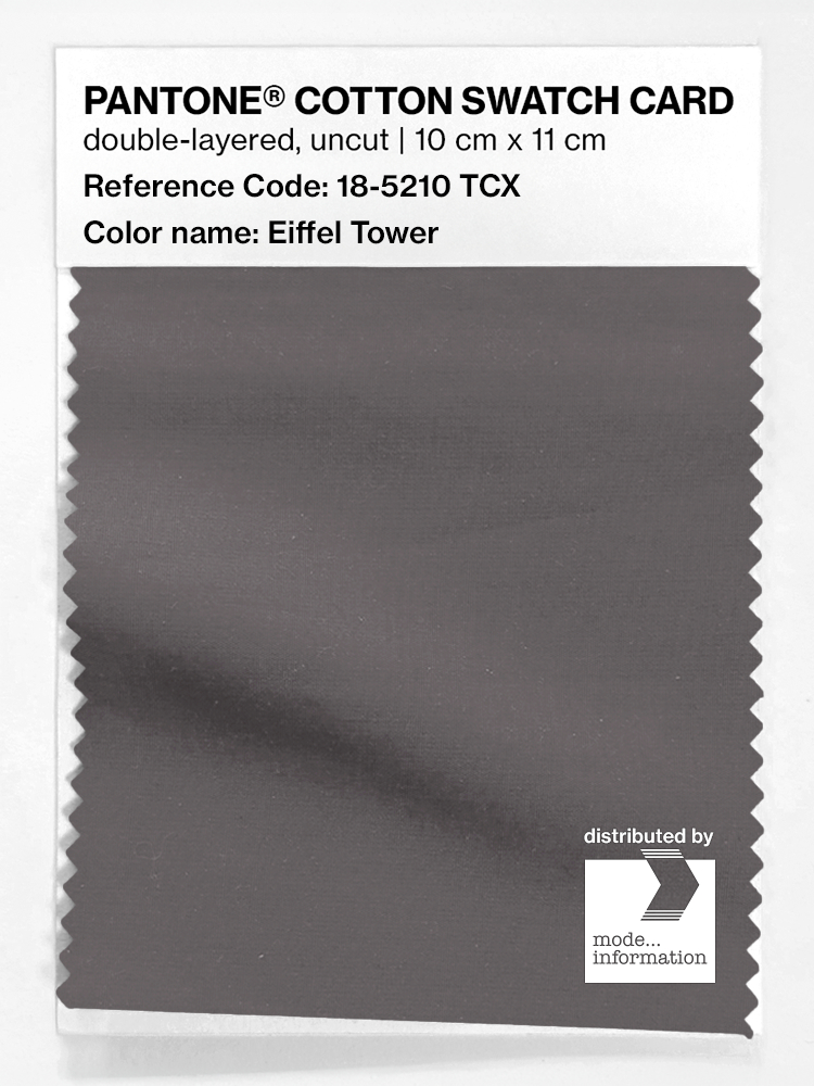 Product image 1 of the product “PANTONE® COTTON SWATCH CARD 18-5210 TCX Eiffel Tower ”