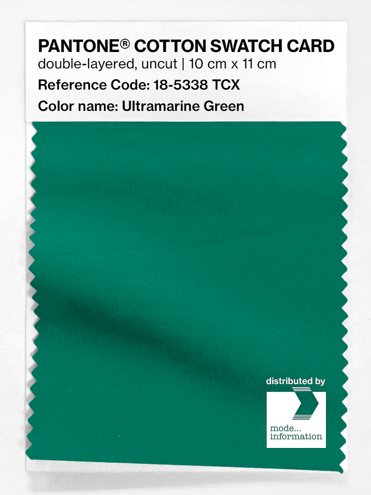 Artikelbild 1 des Artikels “PANTONE® COTTON SWATCH CARD 18-5338 TCX Ultramarine Green “