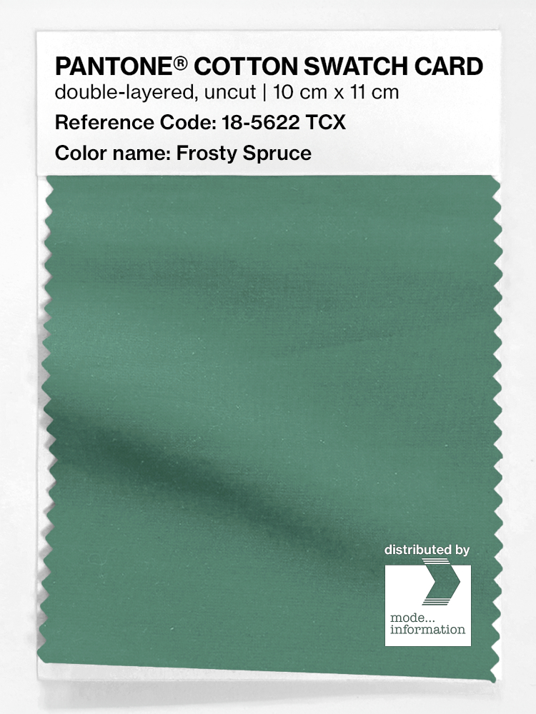 Artikelbild 1 des Artikels “PANTONE® COTTON SWATCH CARD 18-5622 TCX Frosty Spruce “