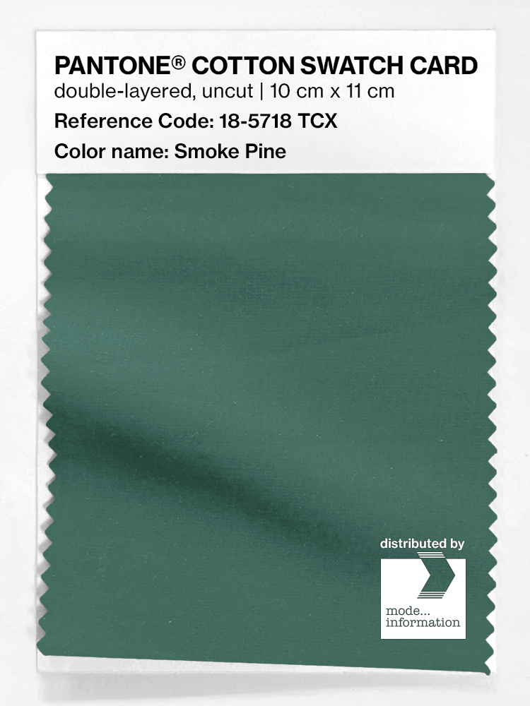 Product image 1 of the product “PANTONE® COTTON SWATCH CARD 18-5718 TCX Smoke Pine ”