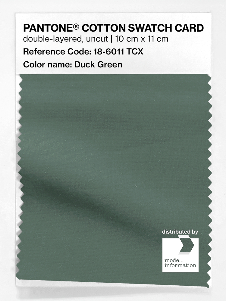 Artikelbild 1 des Artikels “PANTONE® COTTON SWATCH CARD 18-6011 TCX Duck Green “
