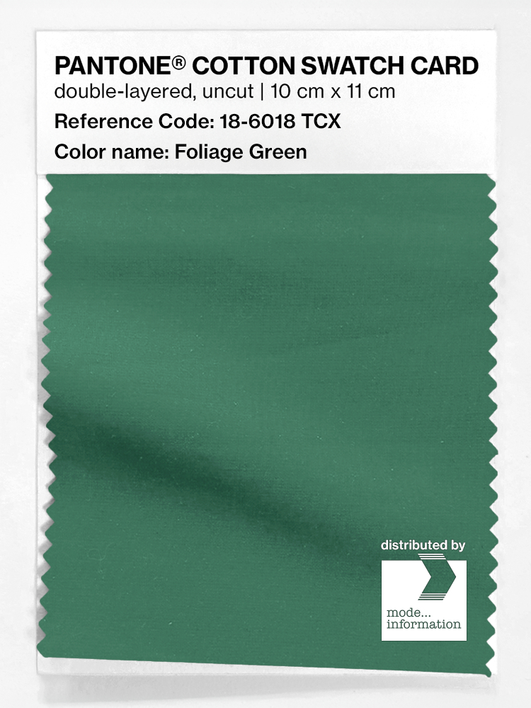 Artikelbild 1 des Artikels “PANTONE® COTTON SWATCH CARD 18-6018 TCX Foliage Green “