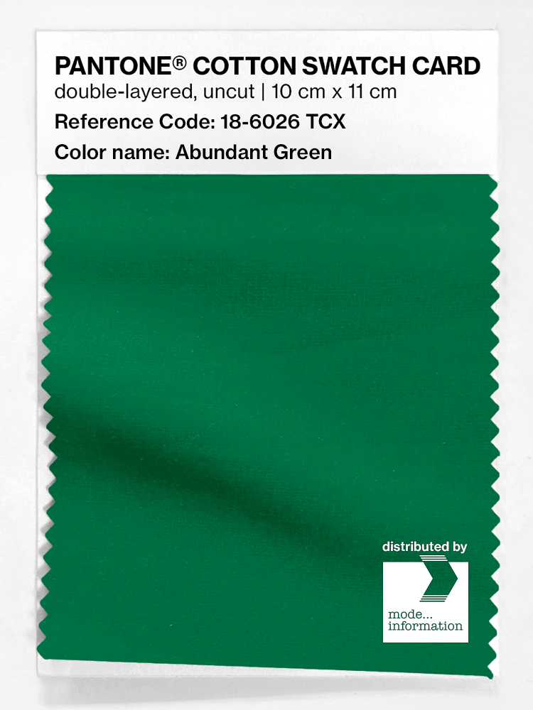 Artikelbild 1 des Artikels “PANTONE® COTTON SWATCH CARD 18-6026 TCX Abundant Green “