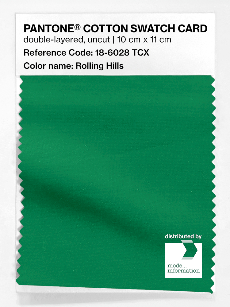 Artikelbild 1 des Artikels “PANTONE® COTTON SWATCH CARD 18-6028 TCX Rolling Hills “