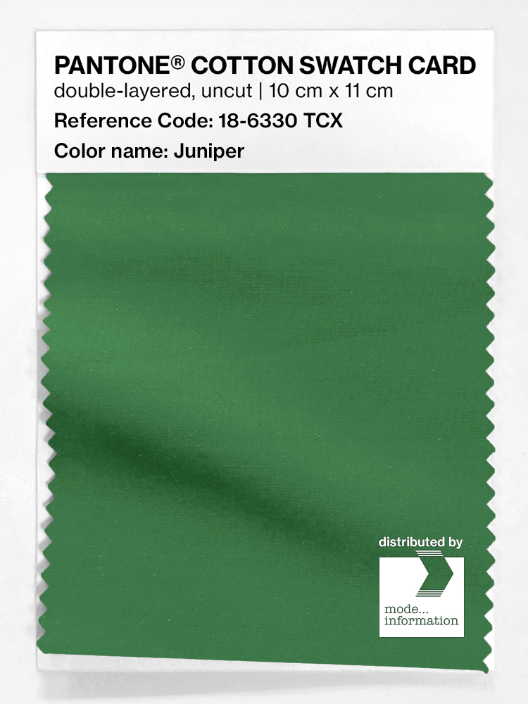 Artikelbild 1 des Artikels “PANTONE® COTTON SWATCH CARD 18-6330 TCX Juniper “