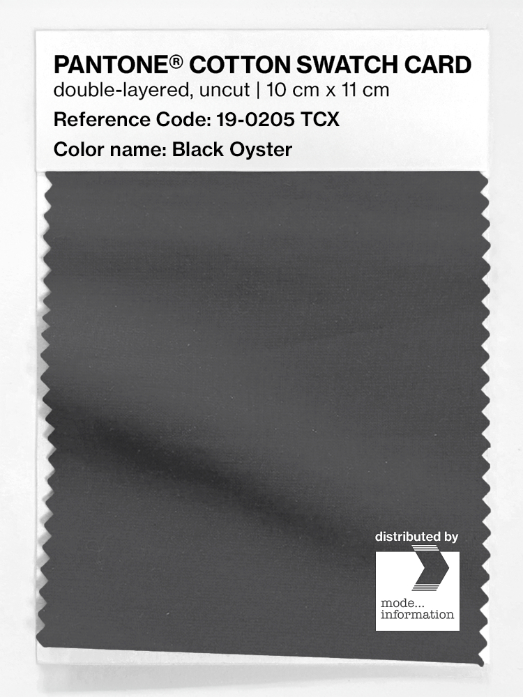 Artikelbild 1 des Artikels “PANTONE® COTTON SWATCH CARD 19-0205 TCX Black Oyster “