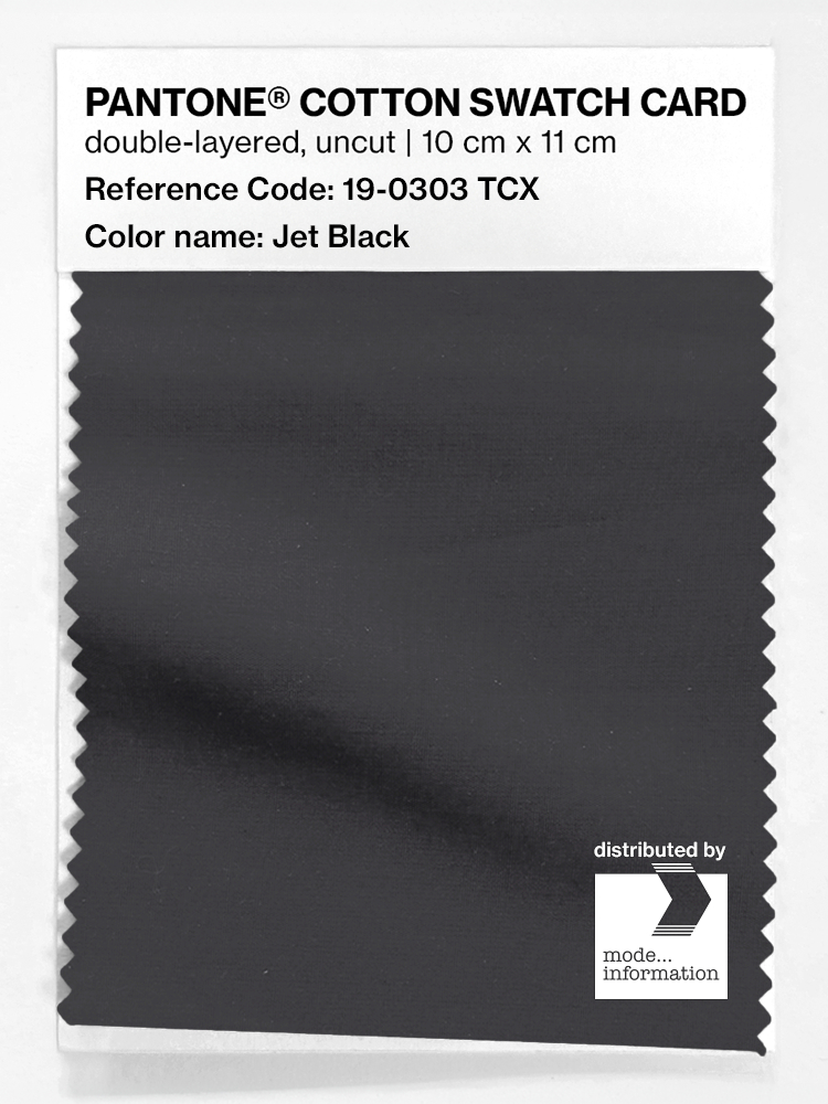 Artikelbild 1 des Artikels “PANTONE® COTTON SWATCH CARD 19-0303 TCX Jet Black “
