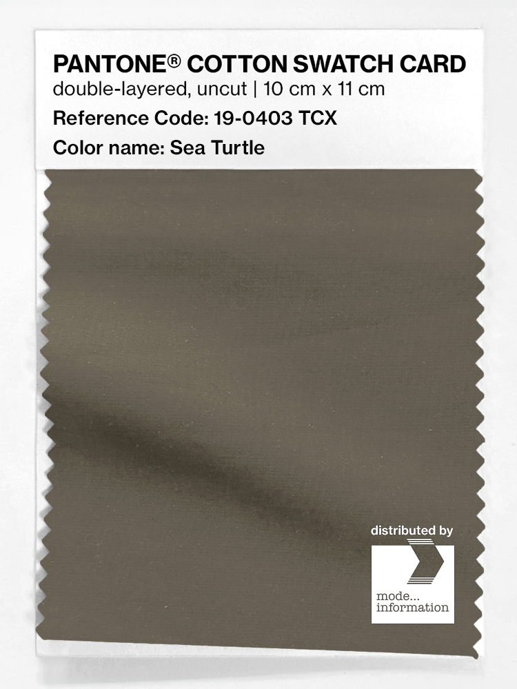 Product image 1 of the product “PANTONE® COTTON SWATCH CARD 19-0403 TCX Sea Turtle ”