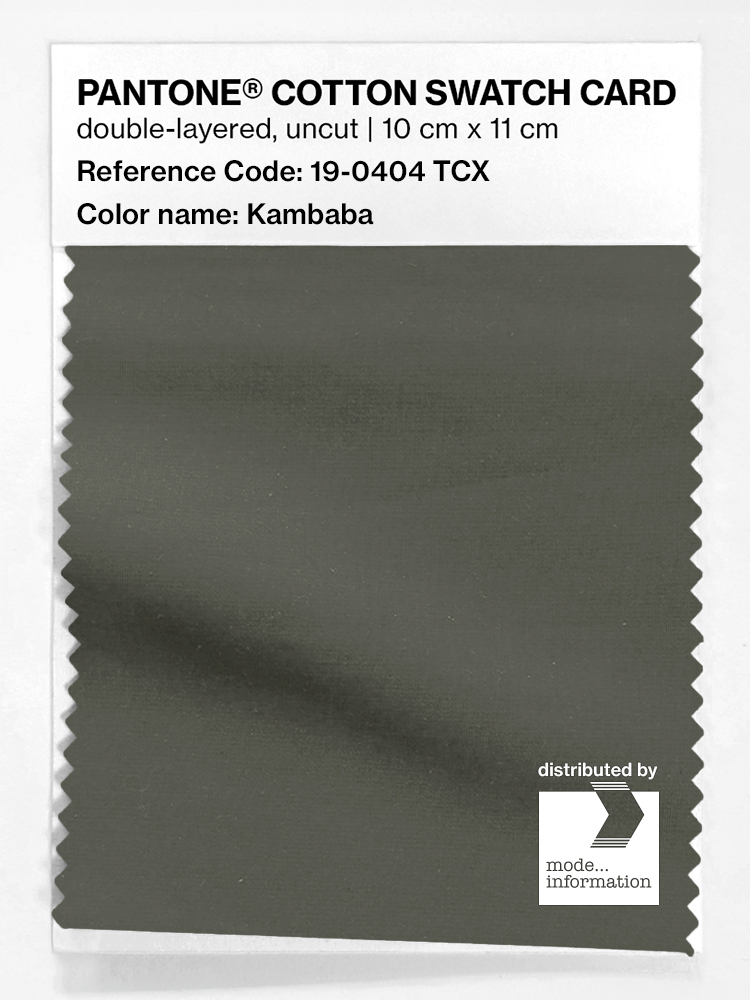 Artikelbild 1 des Artikels “PANTONE® COTTON SWATCH CARD 19-0404 TCX Kambaba “