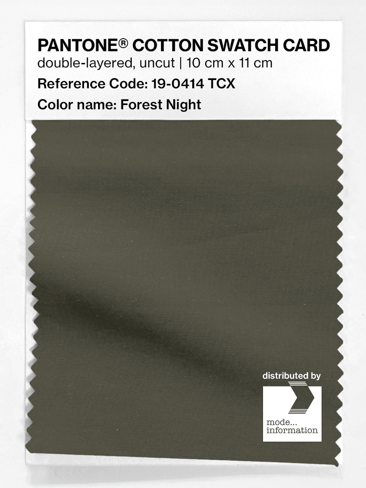 Artikelbild 1 des Artikels “PANTONE® COTTON SWATCH CARD 19-0414 TCX Forest Night “