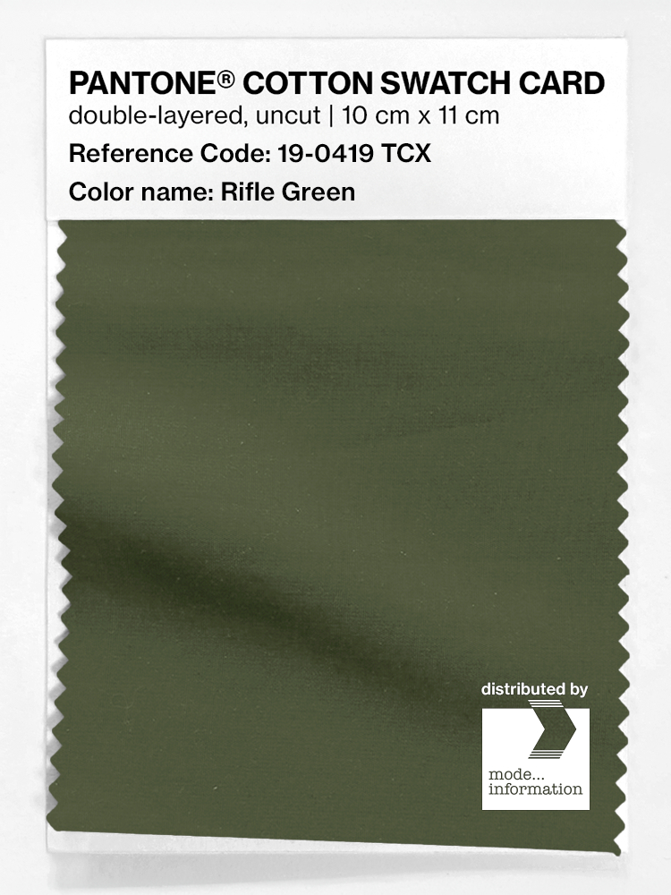 Artikelbild 1 des Artikels “PANTONE® COTTON SWATCH CARD 19-0419 TCX Rifle Green “