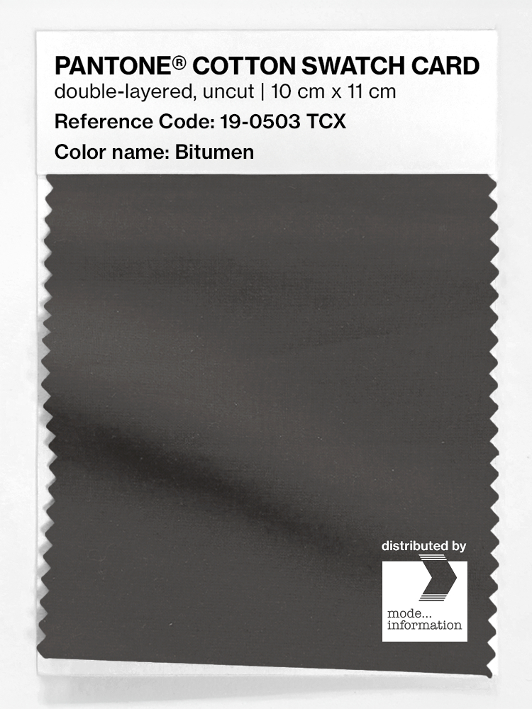 Artikelbild 1 des Artikels “PANTONE® COTTON SWATCH CARD 19-0503 TCX Bitumen “