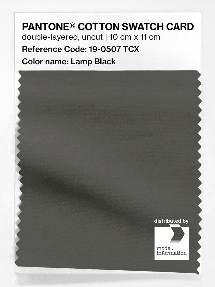 Artikelbild 1 des Artikels “PANTONE® COTTON SWATCH CARD 19-0507 TCX Lamp Black “