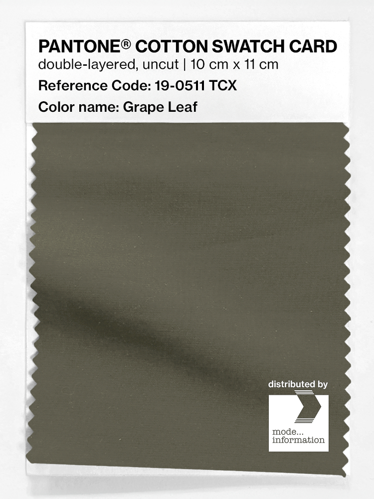 Artikelbild 1 des Artikels “PANTONE® COTTON SWATCH CARD 19-0511 TCX Grape Leaf “