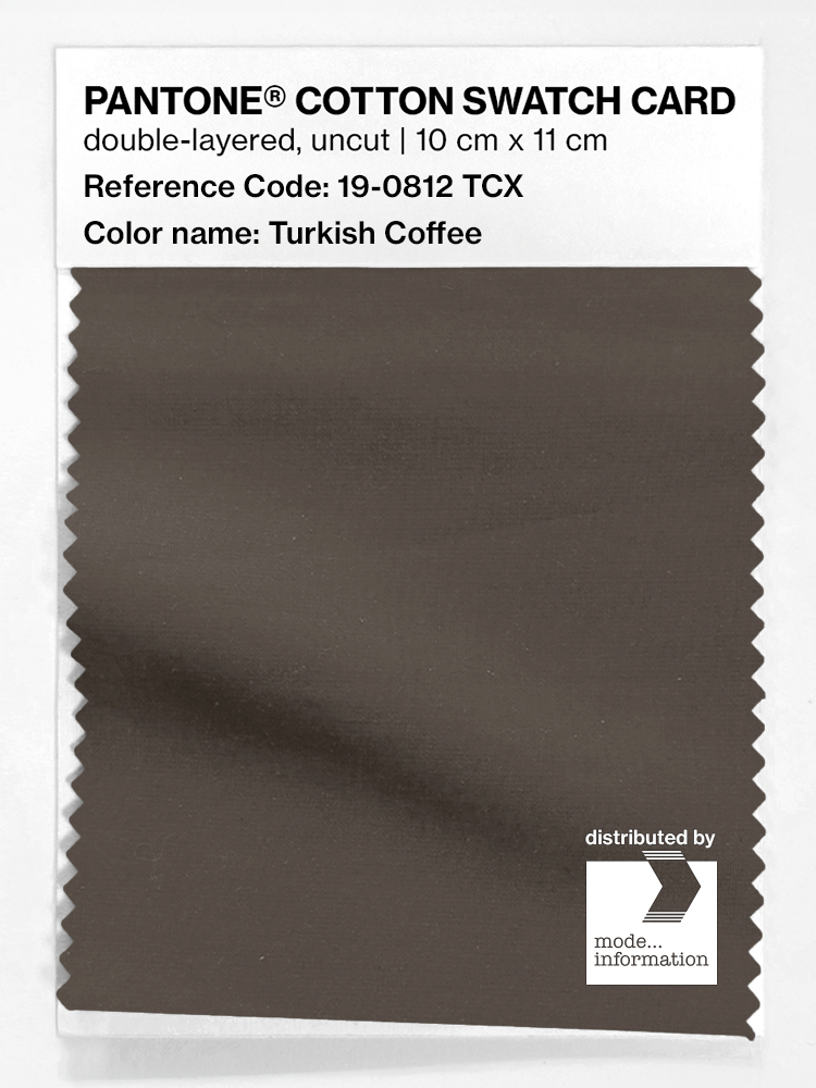 Artikelbild 1 des Artikels “PANTONE® COTTON SWATCH CARD 19-0812 TCX Turkish Coffee “