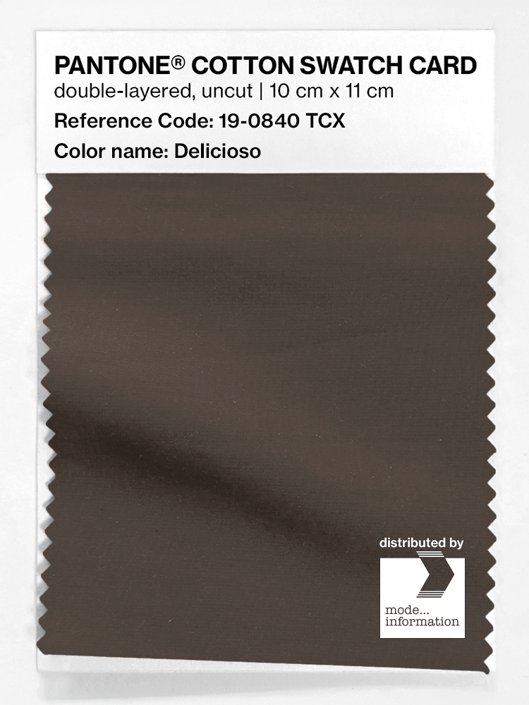 Product image 1 of the product “PANTONE® COTTON SWATCH CARD 19-0840 TCX Delicioso ”