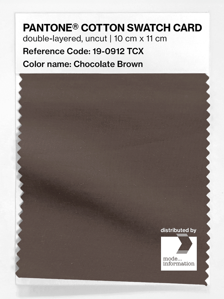 Artikelbild 1 des Artikels “PANTONE® COTTON SWATCH CARD 19-0912 TCX Chocolate Brown “
