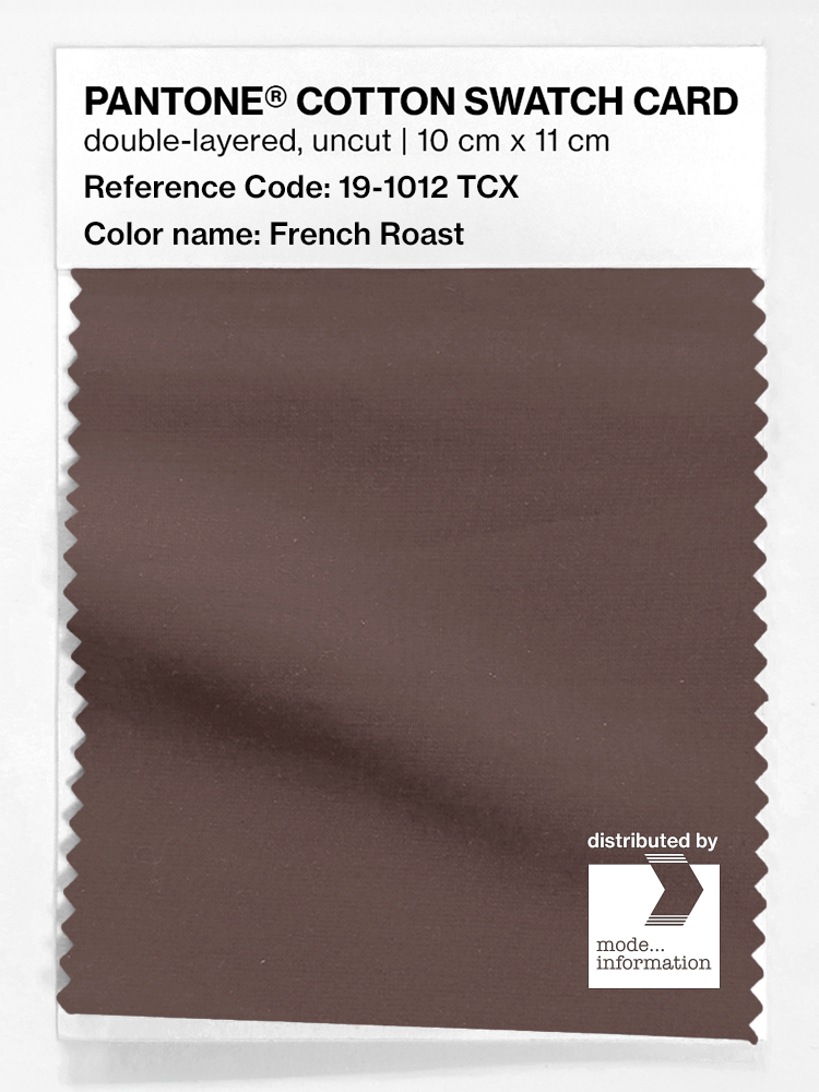 Artikelbild 1 des Artikels “PANTONE® COTTON SWATCH CARD 19-1012 TCX French Roast “