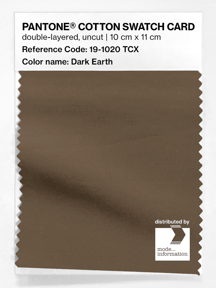 Artikelbild 1 des Artikels “PANTONE® COTTON SWATCH CARD 19-1020 TCX Dark Earth “