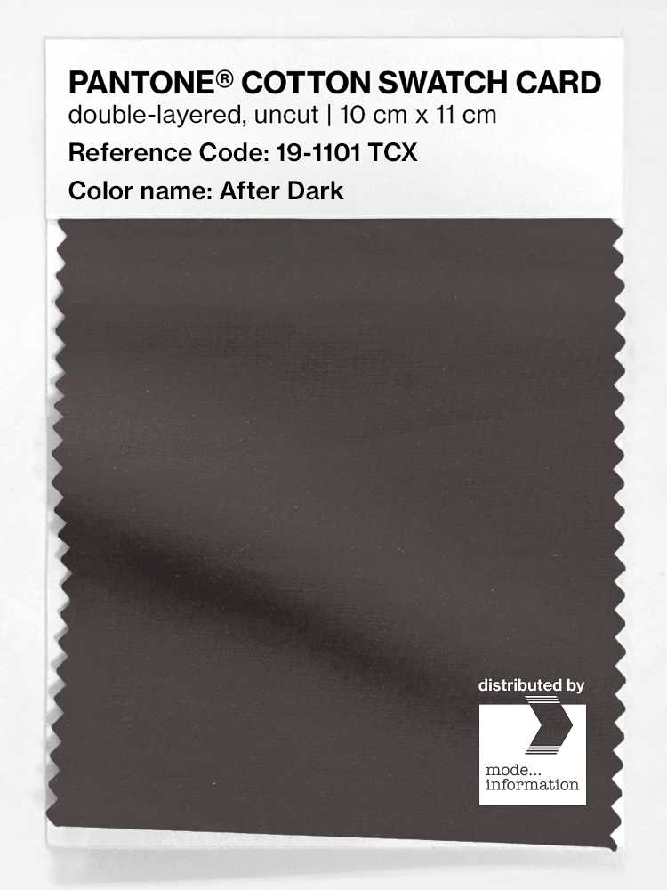 Artikelbild 1 des Artikels “PANTONE® COTTON SWATCH CARD 19-1101 TCX After Dark “