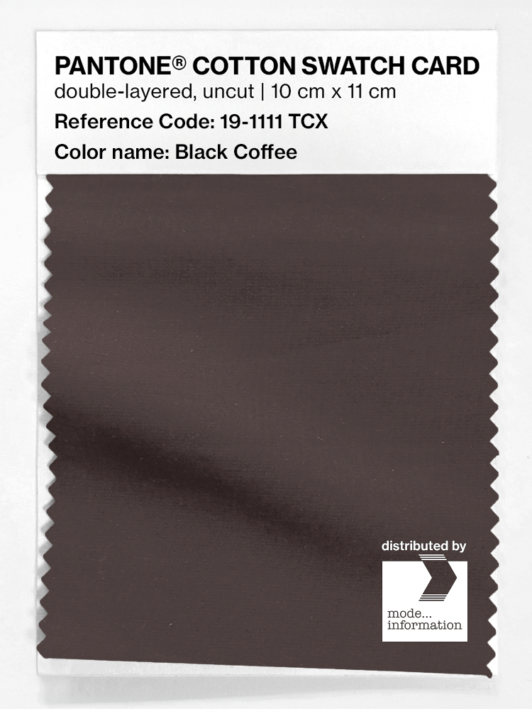 Artikelbild 1 des Artikels “PANTONE® COTTON SWATCH CARD 19-1111 TCX Black Coffee “