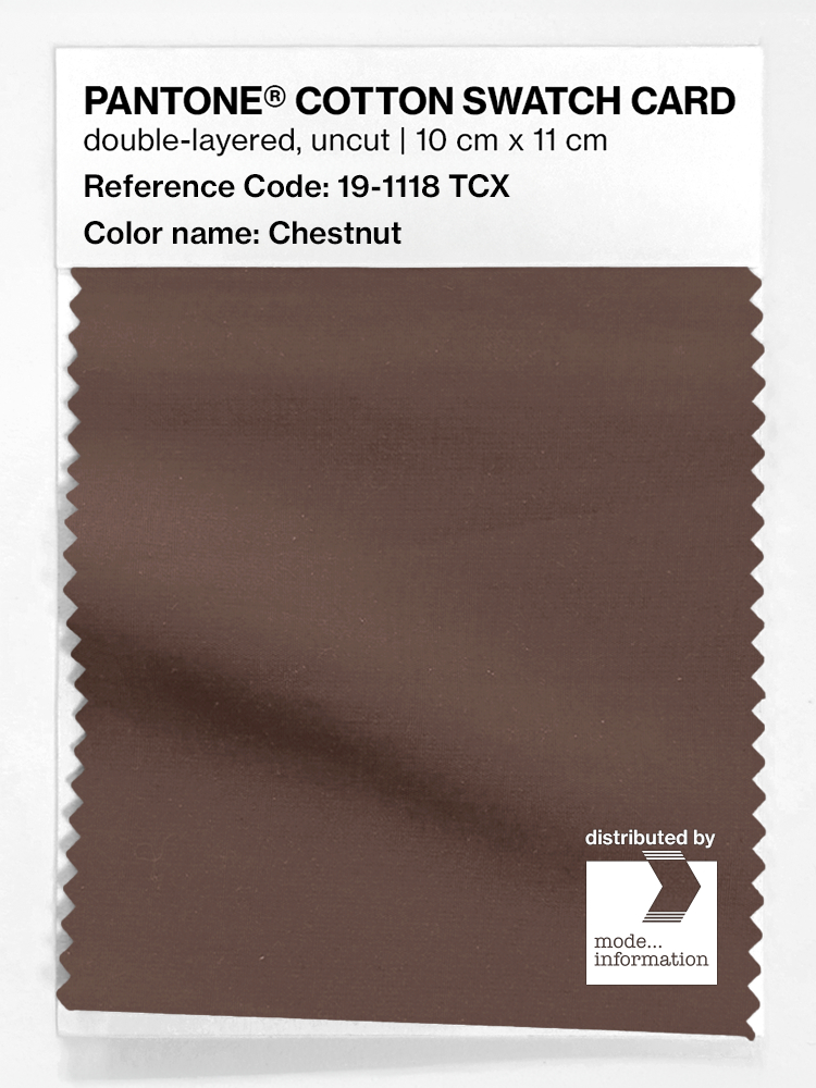 Artikelbild 1 des Artikels “PANTONE® COTTON SWATCH CARD 19-1118 TCX Chestnut “