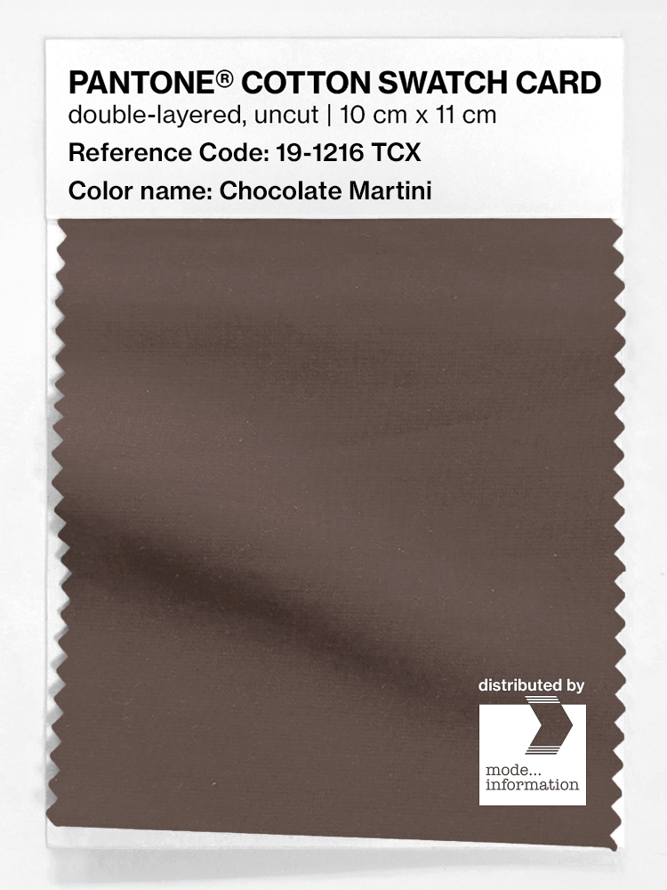 Artikelbild 1 des Artikels “PANTONE® COTTON SWATCH CARD 19-1216 TCX Chocolate Martini “