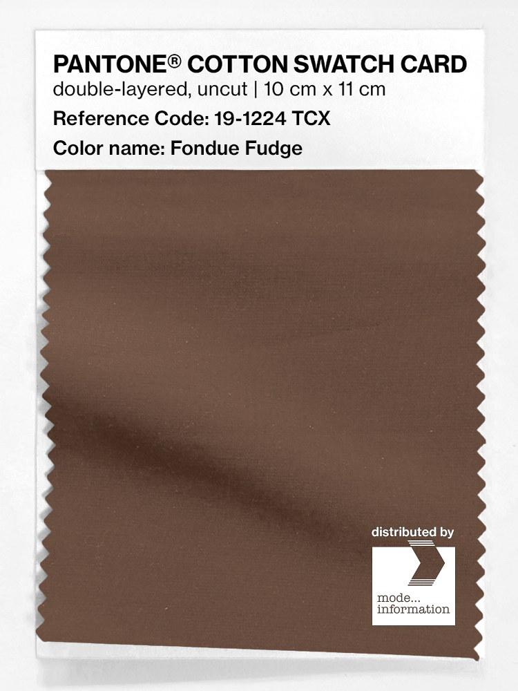 Artikelbild 1 des Artikels “PANTONE® COTTON SWATCH CARD 19-1224 TCX Fondue Fudge “