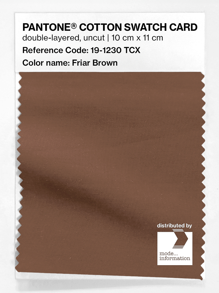 Artikelbild 1 des Artikels “PANTONE® COTTON SWATCH CARD 19-1230 TCX Friar Brown “