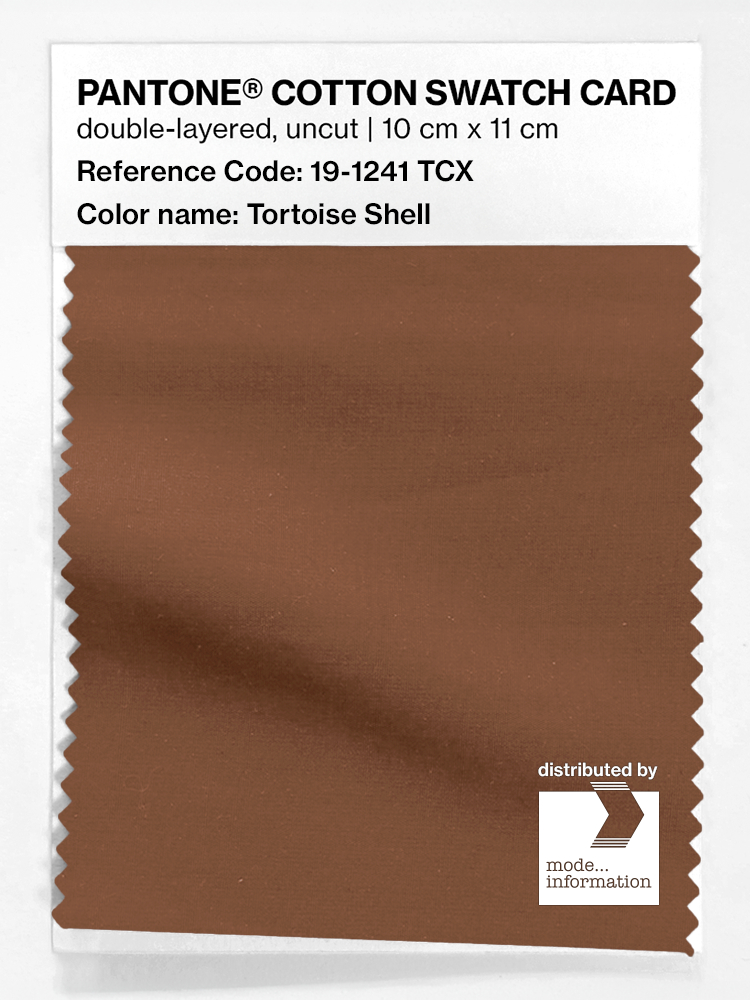 Artikelbild 1 des Artikels “PANTONE® COTTON SWATCH CARD 19-1241 TCX Tortoise Shell “