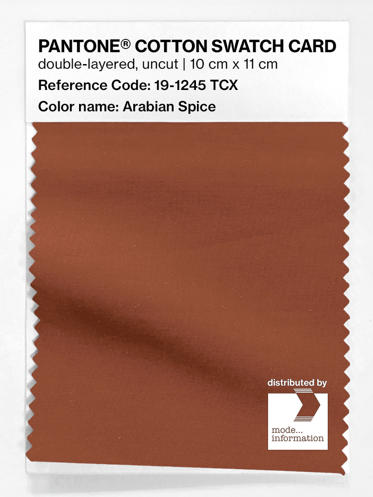Artikelbild 1 des Artikels “PANTONE® COTTON SWATCH CARD 19-1245 TCX Arabian Spice “