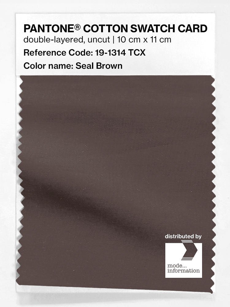 Artikelbild 1 des Artikels “PANTONE® COTTON SWATCH CARD 19-1314 TCX Seal Brown “