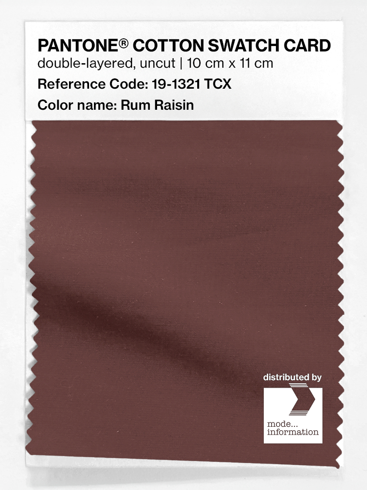 Artikelbild 1 des Artikels “PANTONE® COTTON SWATCH CARD 19-1321 TCX Rum Raisin “