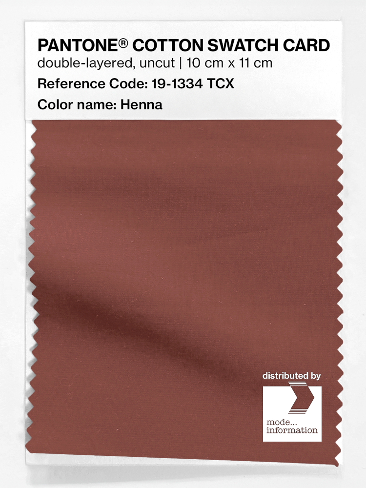 Artikelbild 1 des Artikels “PANTONE® COTTON SWATCH CARD 19-1334 TCX Henna “