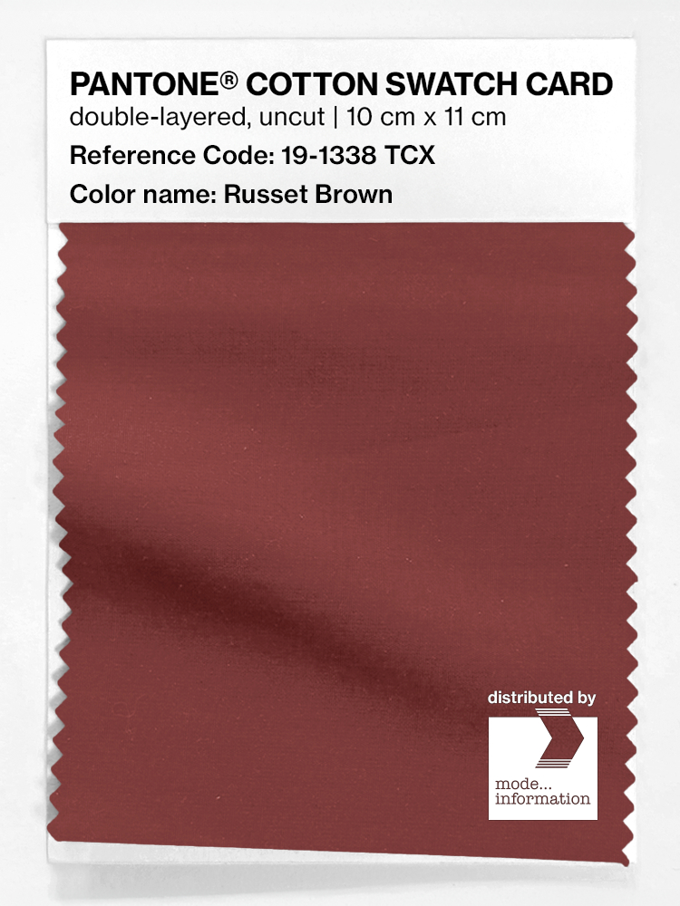 Artikelbild 1 des Artikels “PANTONE® COTTON SWATCH CARD 19-1338 TCX Russet Brown “