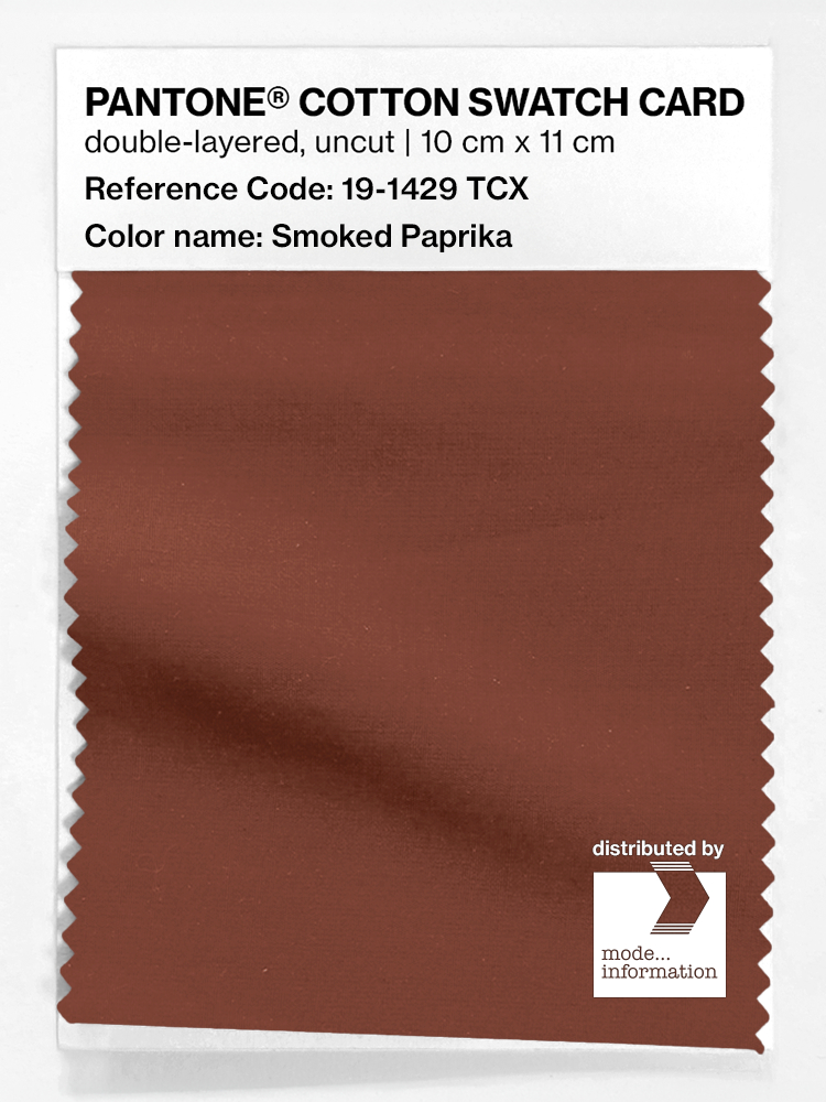 Artikelbild 1 des Artikels “PANTONE® COTTON SWATCH CARD 19-1429 TCX Smoked Paprika “